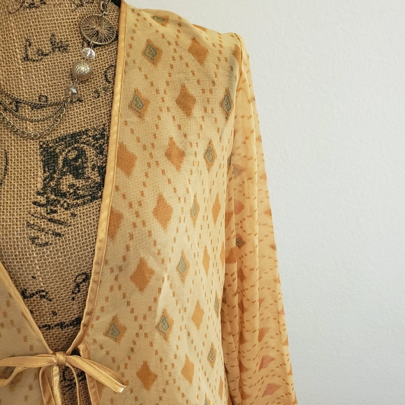 Valerie Stevensâ˘graphic printâ˘semi-sheerâ˘cover-Med - Picture 2 of 7